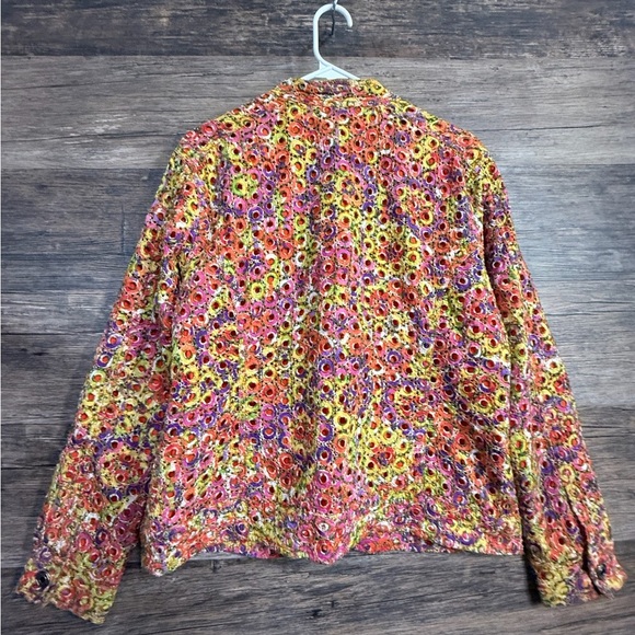 Chico's Multicolor Floral Women's Blazer - Picture 2 of 6